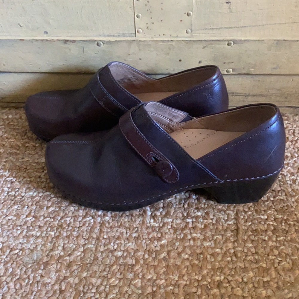 DANSKO LEATHER BOHO MEDICAL CLOG NURSE SHOE 41 10 - Picture 2 of 16
